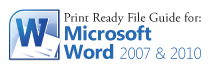 Microsoft Word Tutorial to Setup File for Print
