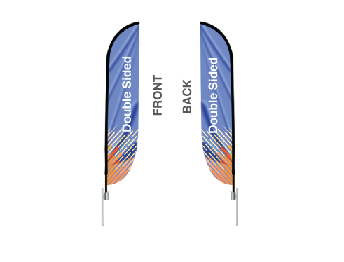 double-sided convex flag