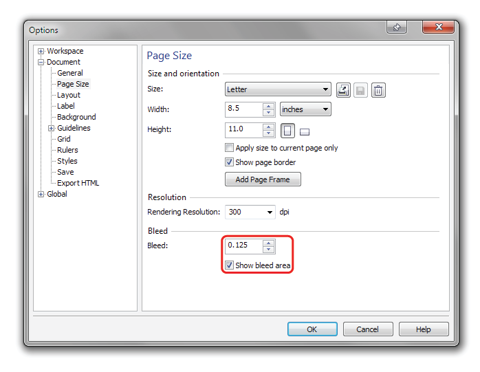 corel draw 11 maximum file size